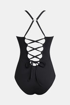 Alessa Sculpt V-Neck One Piece Lago Swimwear Beachwear Swimsuit