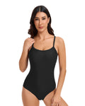 Athletic Crisscross Back One Piece Swimsuit