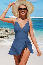 Coralie Scallop Tummy Control Swim Dress