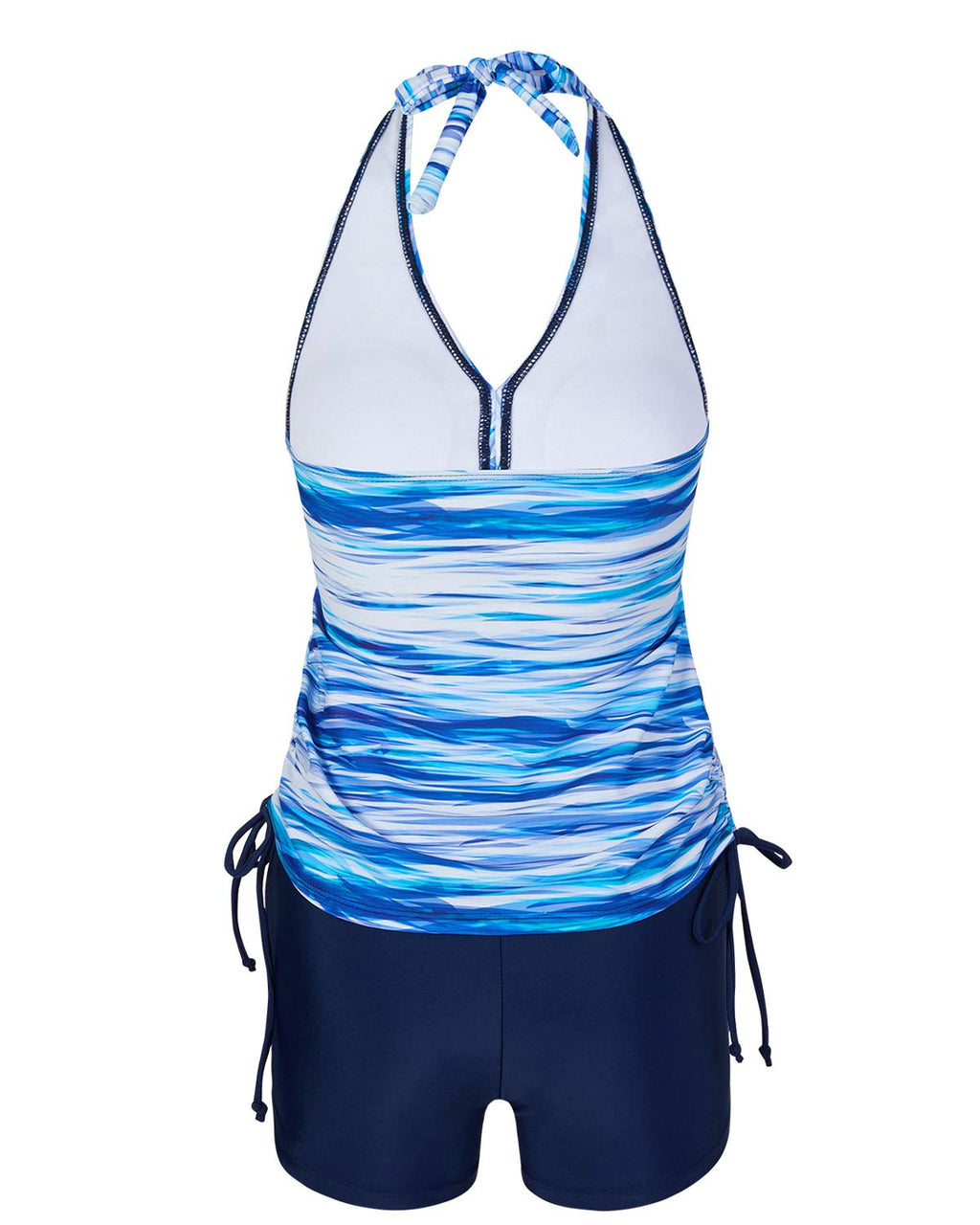 Elegant Two-Piece Tankini with Shorts