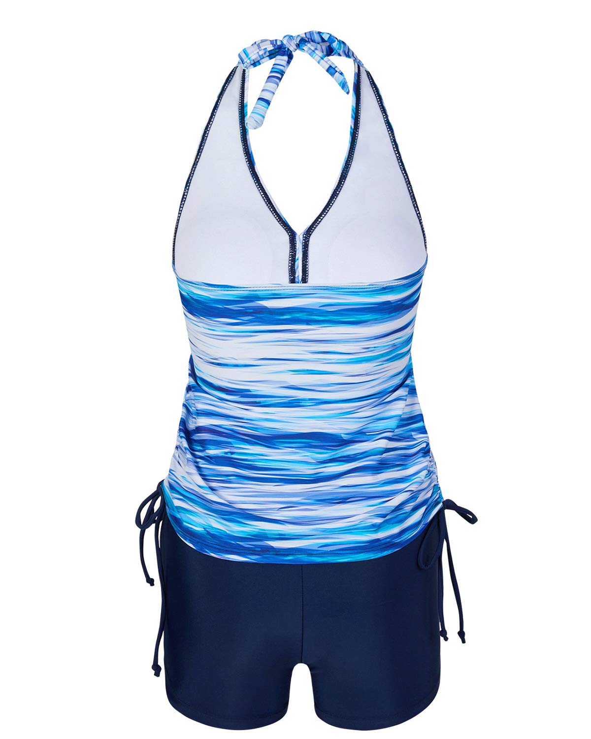 Elegant Two-Piece Tankini with Shorts