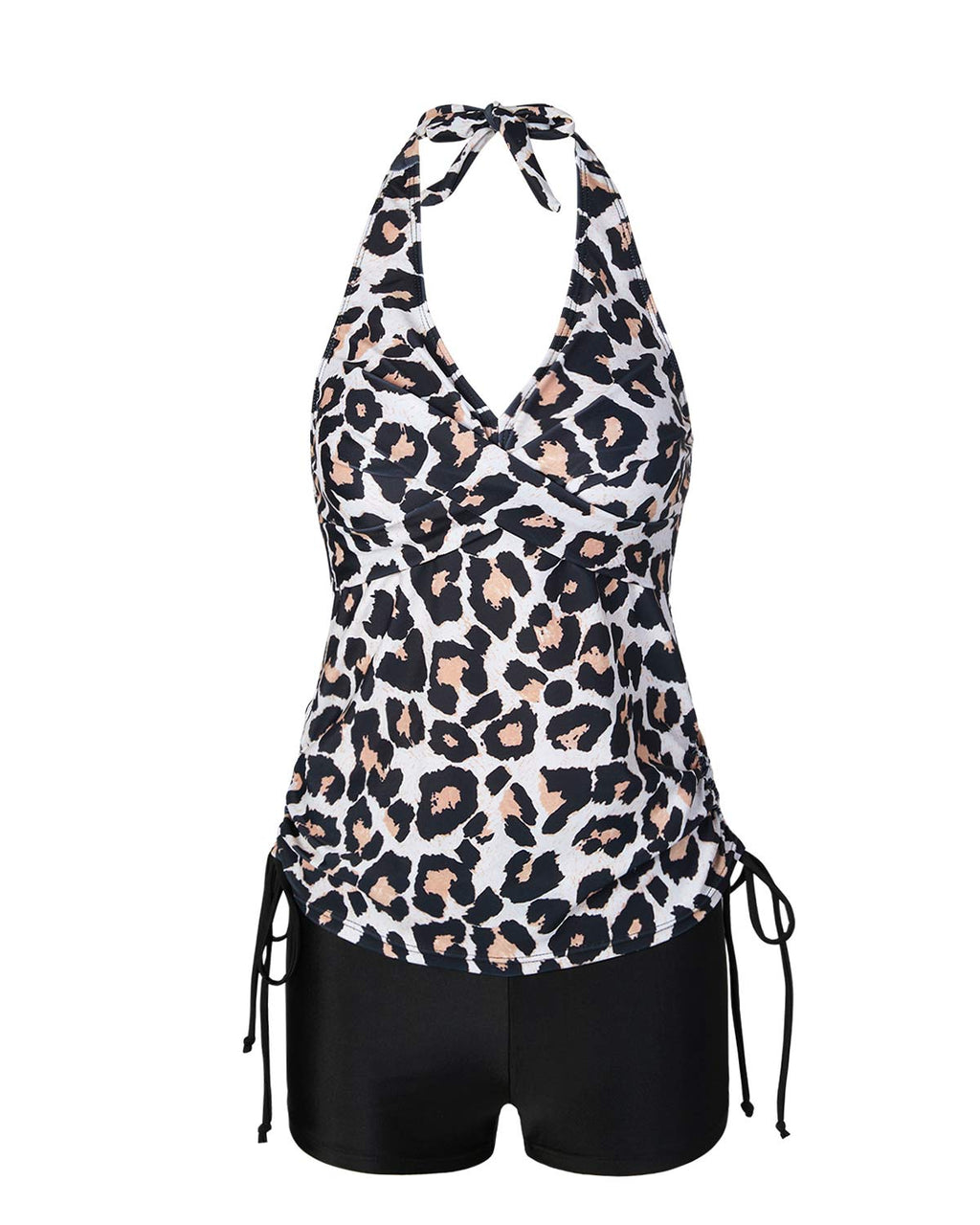 Elegant Two-Piece Tankini with Shorts