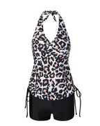 Elegant Two-Piece Tankini with Shorts