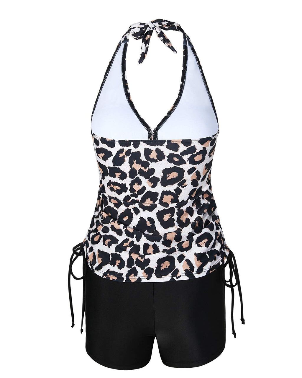 Elegant Two-Piece Tankini with Shorts