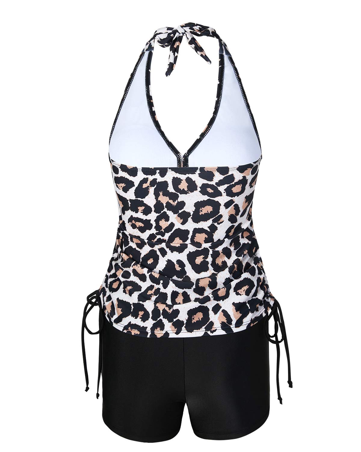 Elegant Two-Piece Tankini with Shorts