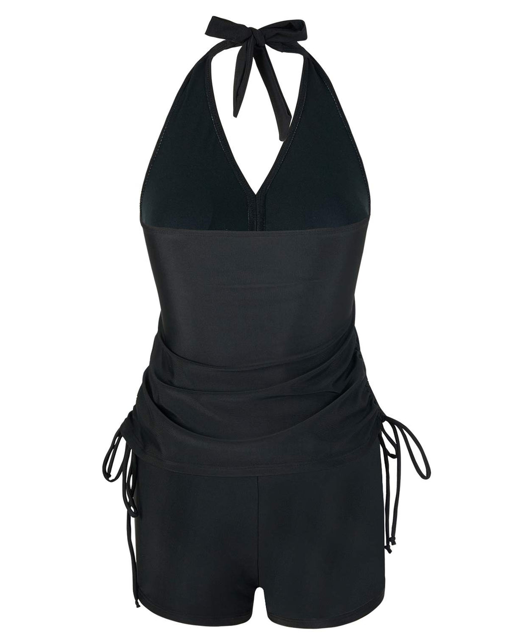 Elegant Two-Piece Tankini with Shorts