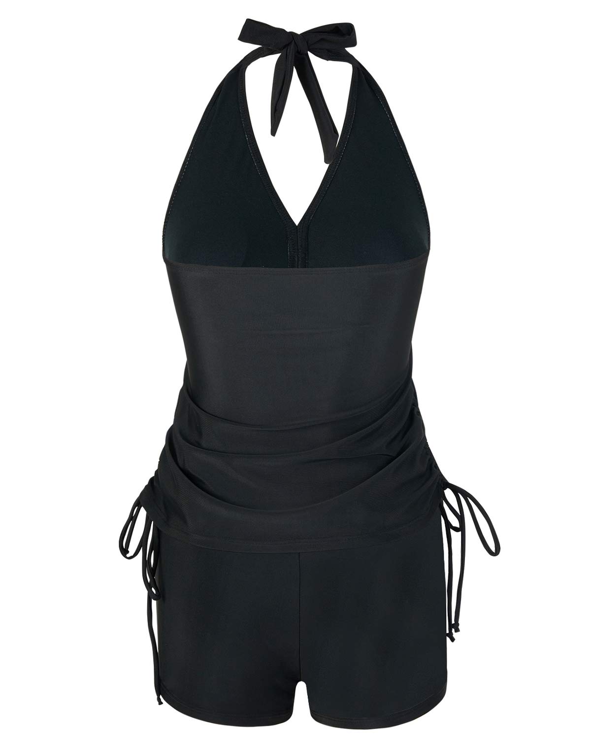 Elegant Two-Piece Tankini with Shorts