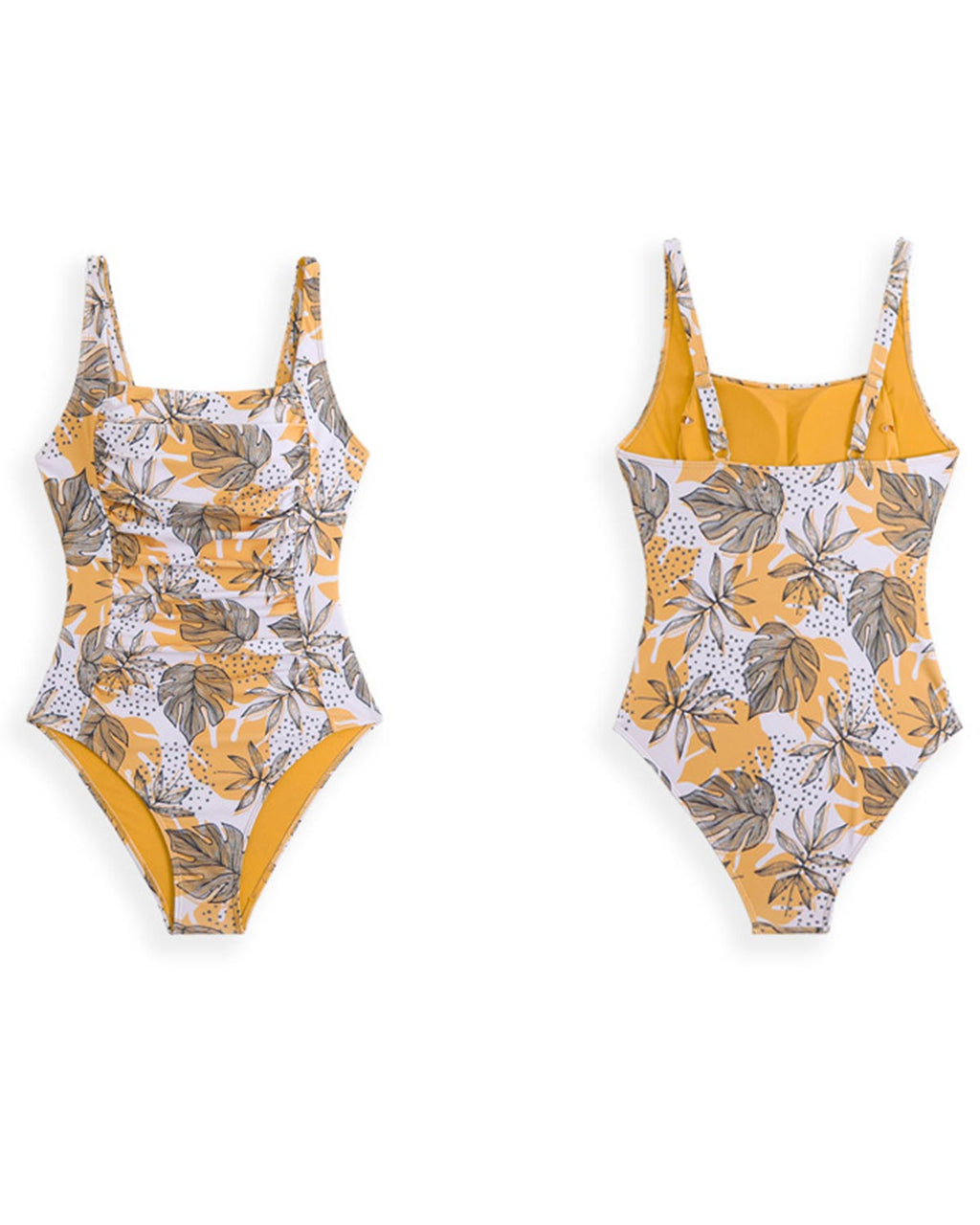 Floral Corset One-piece mesh skirt Swimsuit