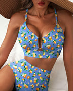 Paloma Sculpt U-Wire Printed Bikini Set