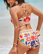 Paloma Sculpt U-Wire Printed Bikini Set