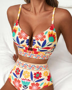 Paloma Sculpt U-Wire Printed Bikini Set