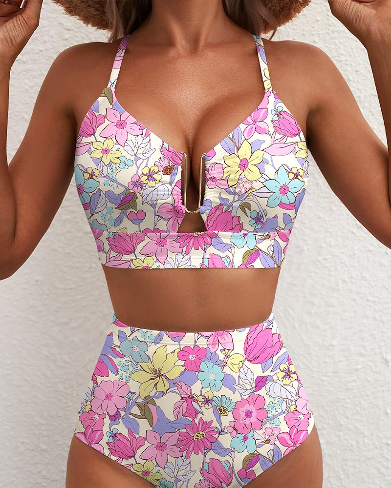 Paloma Sculpt U-Wire Printed Bikini Set
