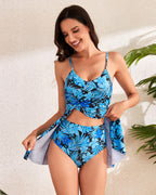 Elegant Split-Hem Swimdress