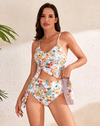 Elegant Split-Hem Swimdress