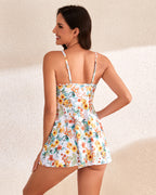 Elegant Split-Hem Swimdress