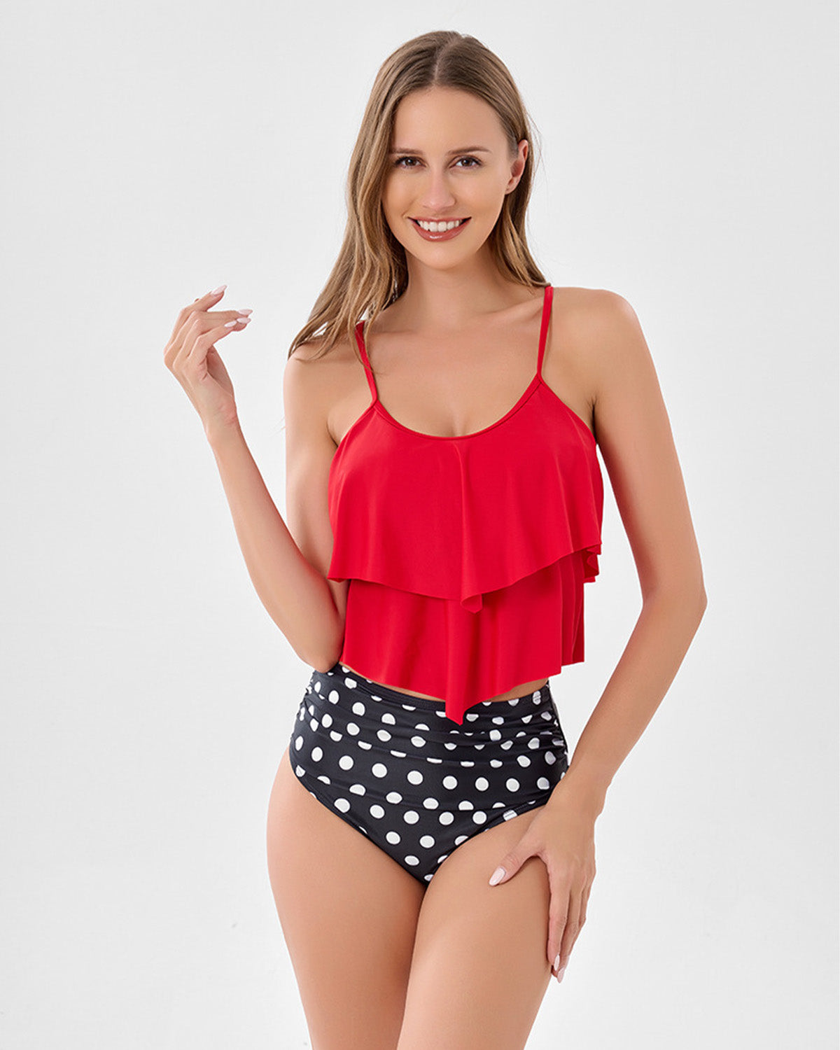 Flirty Ruffle Tankini Set