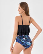 Flirty Ruffle Tankini Set