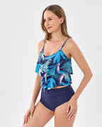 Flirty Ruffle Tankini Set