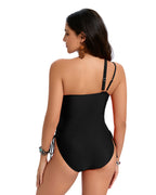 One-Shoulder Ruched Swimsuit