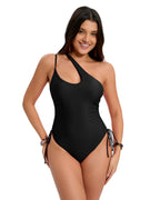 One-Shoulder Ruched Swimsuit