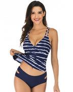 Sexy Criss Cross Adjustable Tankini Set