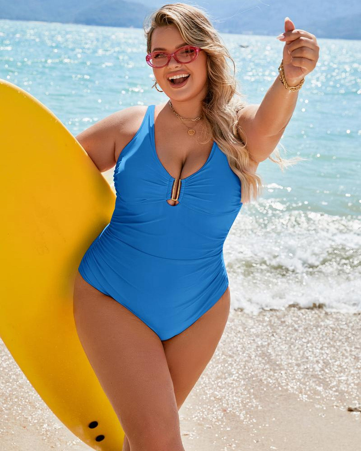 Tummy Control Ruched Slimming One Piece