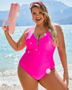 Tummy Control Ruched Slimming One Piece