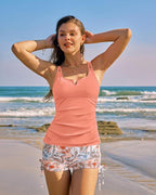 Tummy Control Two-Piece Tankini Top