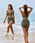 Selene Sculpt Tummy Control Bikini Set with Mesh Sarong