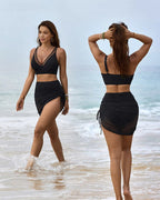 Selene Sculpt Tummy Control Bikini Set with Mesh Sarong