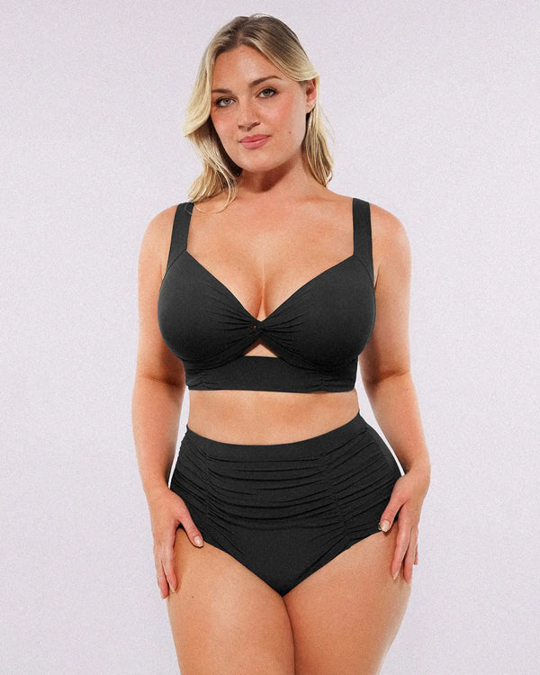Talia Sculpt Bikini Top & High-Waist Bottom Set