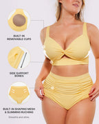 Talia Sculpt Bikini Top & High-Waist Bottom Set